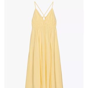 Butter Yellow Maxi Dress - flowy midi dress